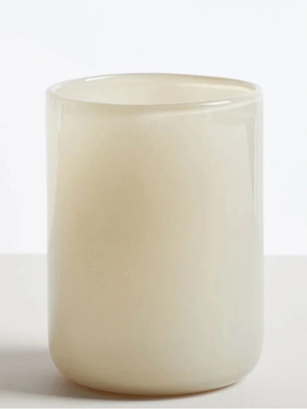 Pottery barn mineral votive set of 2 white glass cylinder holders